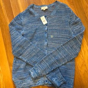 Beautiful blue button up sweater